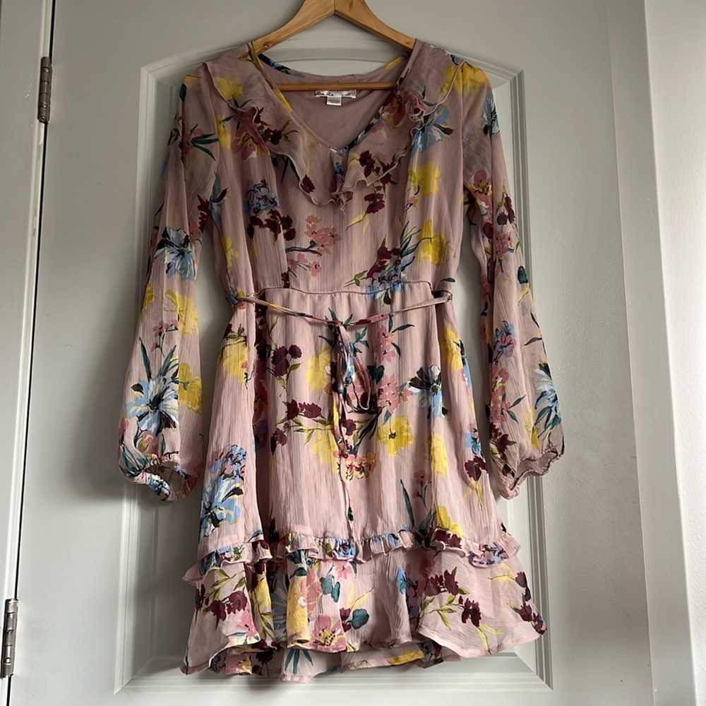 Band Of Gypsies Boho Ruffled Dress Size Small